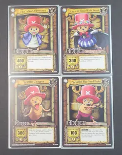 2005 One Piece CCG Tony Tony Chopper Card Lot CH099 CH081 CH032 CH089 Near Mint - Image 1