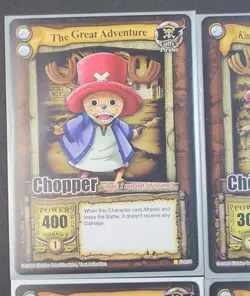 2005 One Piece CCG Tony Tony Chopper Card Lot CH099 CH081 CH032 CH089 Near Mint - Image 2