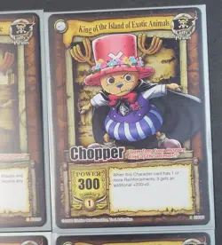 2005 One Piece CCG Tony Tony Chopper Card Lot CH099 CH081 CH032 CH089 Near Mint - Image 3