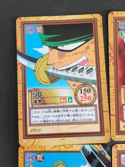 Vintage ONE PIECE Bandai 2000 2001 CCG Card Lot of 9 Roronoa Zoro Japanese eb366 - Image 4