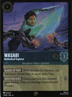 Wasabi - Methodical Engineer Promo Disney Lorcana Promo Cards 13 NM Cold Foil - Image 1