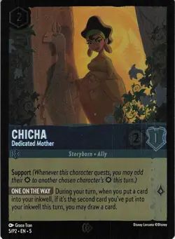 Chicha - Dedicated Mother Promo Disney Lorcana Promo Cards 5 NM Cold Foil - Image 1