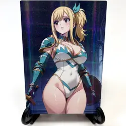 Fairy Tail Lucy Heartfilia Sexy Hot Anime Waifu Girl Lewd Goddess Story Art Card - Image 2