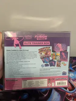 Pokemon TCG Sword & Shield Fusion Strike Elite Trainer Box Mew English 2021 - Image 3