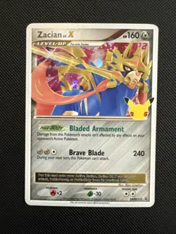 Zacian LV. X SWSH135 SWSH: Sword & Shield Promo Cards Holo Pokemon - Image 1