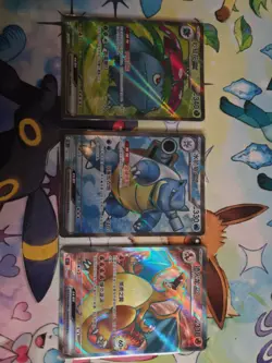 IN STOCK 3 Pcs Pokemon Chinese Collect 151 Venusaur Charizard Blastoise EX NM - Image 1