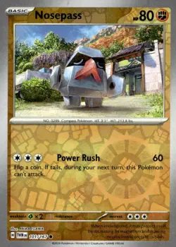 SV06: Twilight Masquerade #101/167 Nosepass Reverse Holo - Image 1