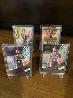 2024-25 Panini Revolution - #'d 33/299 Vortex Stephon Castle plus SPURS - Image 1