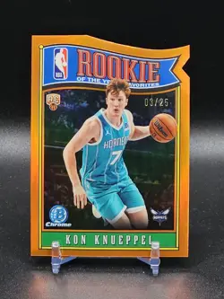 🔥 2025-26 Bowman Kon Knueppel Rookie of the Year Favorites True Orange /25 🔥 - Image 1