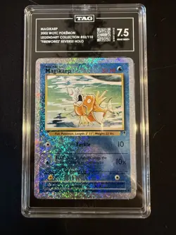 Magikarp Reverse Holo 2002 Legendary Collection #52/110 TAG 7.5 Near Mint - Image 2