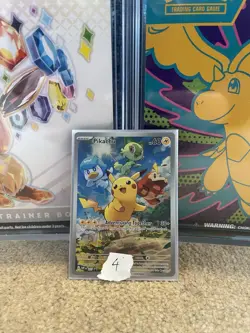 Pokemon TCG Pikachu SVP027 Paldea Evolved Black Star Promo - Image 1