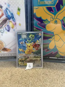 Pokemon TCG Pikachu SVP027 Paldea Evolved Black Star Promo Near Mint - Image 1