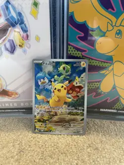 Pokemon TCG Pikachu SVP027 Paldea Evolved Black Star Promo Near Mint - Image 2