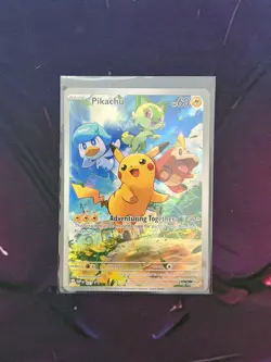 Pokemon TCG Pikachu SVP027 Paldea Evolved Black Star Promo Near Mint - Image 1