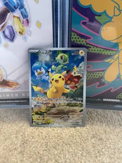 Pokemon TCG Pikachu SVP027 Paldea Evolved Black Star Promo Near Mint - Image 2