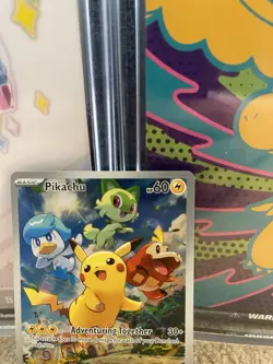 Pokemon TCG Pikachu SVP027 Paldea Evolved Black Star Promo Near Mint - Image 3