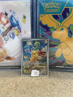 Pokemon TCG Pikachu SVP027 Paldea Evolved Black Star Promo Near Mint - Image 1