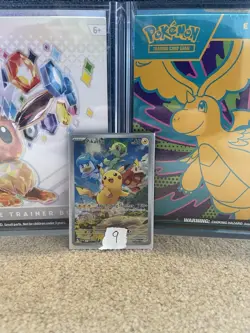 Pokemon TCG Pikachu SVP027 Paldea Evolved Black Star Promo LP - Image 1