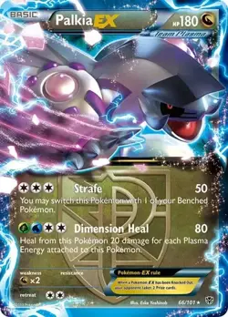 Palkia EX 66/101 Team Plasma Ultra Rare Holo Pokemon TCG NM - Image 1