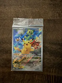Pokemon TCG Pikachu SVP027 Paldea Evolved Black Star Promo SEALED - Image 1