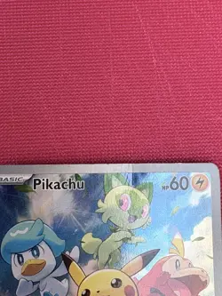 Pokemon Pikachu TCG SVP027 Promo Card Paldea Evolved - Image 2
