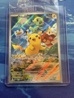Pokemon TCG Pikachu SVP027 Paldea Evolved ETB Promo Sealed NM - Image 1