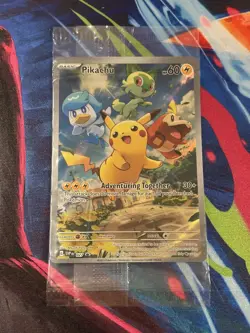 Pokemon TCG Pikachu SVP027 Paldea Evolved Black Star Promo brand new - SEALED - Image 1