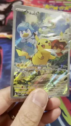 Pokemon TCG Pikachu SVP027 Paldea Evolved Black Star Promo brand new - SEALED - Image 2