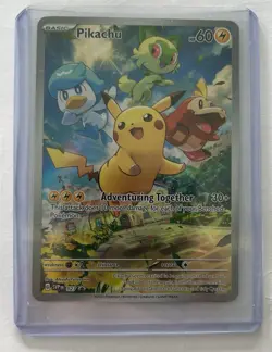 Pokemon Pikachu TCG SVP027 Promo Card Paldea Evolved - Image 2