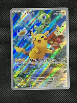 Pokemon Pikachu TCG SVP027 Promo Card Paldea Evolved Rare - Image 1