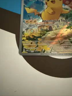 Pokemon Pikachu TCG SVP027 Paldea Evolved Black Star Promo - Image 2