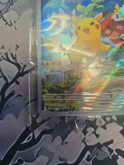 Pokemon Pikachu TCG Card SVP027, Paldea Evolved, Black Star Promo, Sealed - Image 2