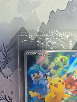 Pokemon Pikachu TCG Card SVP027, Paldea Evolved, Black Star Promo, Sealed - Image 3