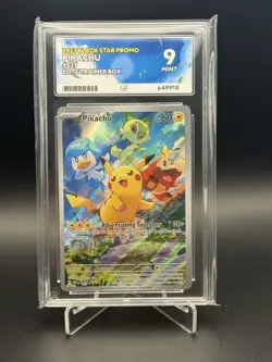 Pokemon Pikachu TCG SVP027 Paldea Evolved Black Star Promo ACE 9 - Image 1