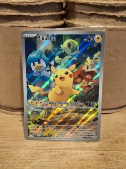 Pokemon Pikachu TCG Black Star Promo SVP027 Holo Card Sealed, SVP Paldea Evolved - Image 1