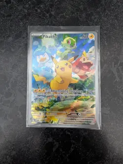 Pokemon Pikachu TCG SVP027 Paldea Evolved Black Star Promo - Image 1