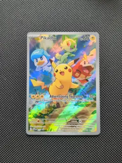 Pokemon Pikachu TCG SVP027 Paldea Evolved Black Star Promo - Image 1