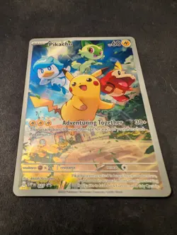 Pokemon TCG Pikachu SVP027 Paldea Evolved Promo Light Played - Image 2