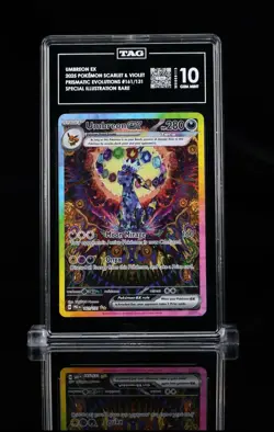 2025 Pokemon UMBREON EX 161/131 SIR Prismatic Evolutions GEM MT - TAG 10 (959) - Image 1