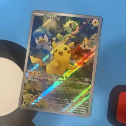 Pokemon Pikachu TCG SVP027 Paldea Evolved Black Star Promo - Image 1