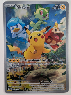 Pokemon Pikachu TCG SVP027 Paldea Evolved Black Star Promo Card Near Mint - Image 1