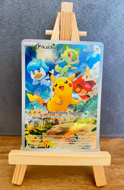 Pokemon Pikachu TCG SVP027 Paldea Evolved Black Star Promo Card Near Mint - Image 1