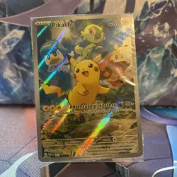 Pokemon Pikachu TCG SVP027 Promo Card Paldea Evolved Rare, Sealed Pack - Image 1