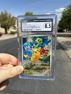 Pikachu Full Art, Pokemon CGC NM 8.5, Paldea Evolved, Black Star Promo, SVP027 - Image 2