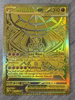 Pokemon Mega Zygarde EX Full Art Foil Card 124/088- GOLD - Perfect Order English - Image 1