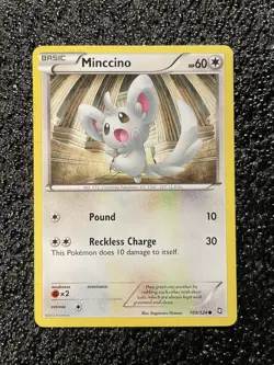 Minccino 109/124 - Dragons Exalted - Common - Pokemon Card TCG - 2012 - Image 1