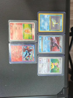 Pokemon 5 Card Lot Lapras Fossil Holo Palkia First Edition DP3 Torchic 002/019🔥 - Image 1