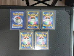 Pokemon 5 Card Lot Lapras Fossil Holo Palkia First Edition DP3 Torchic 002/019🔥 - Image 2