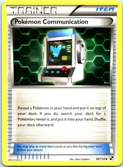 Pokemon Communication 99/114 - Black and White Normal - Image 1