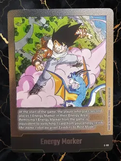 Dragon Ball Super Fusion World Silver Energy Marker Foil Card E-80 Son Goku - Image 1